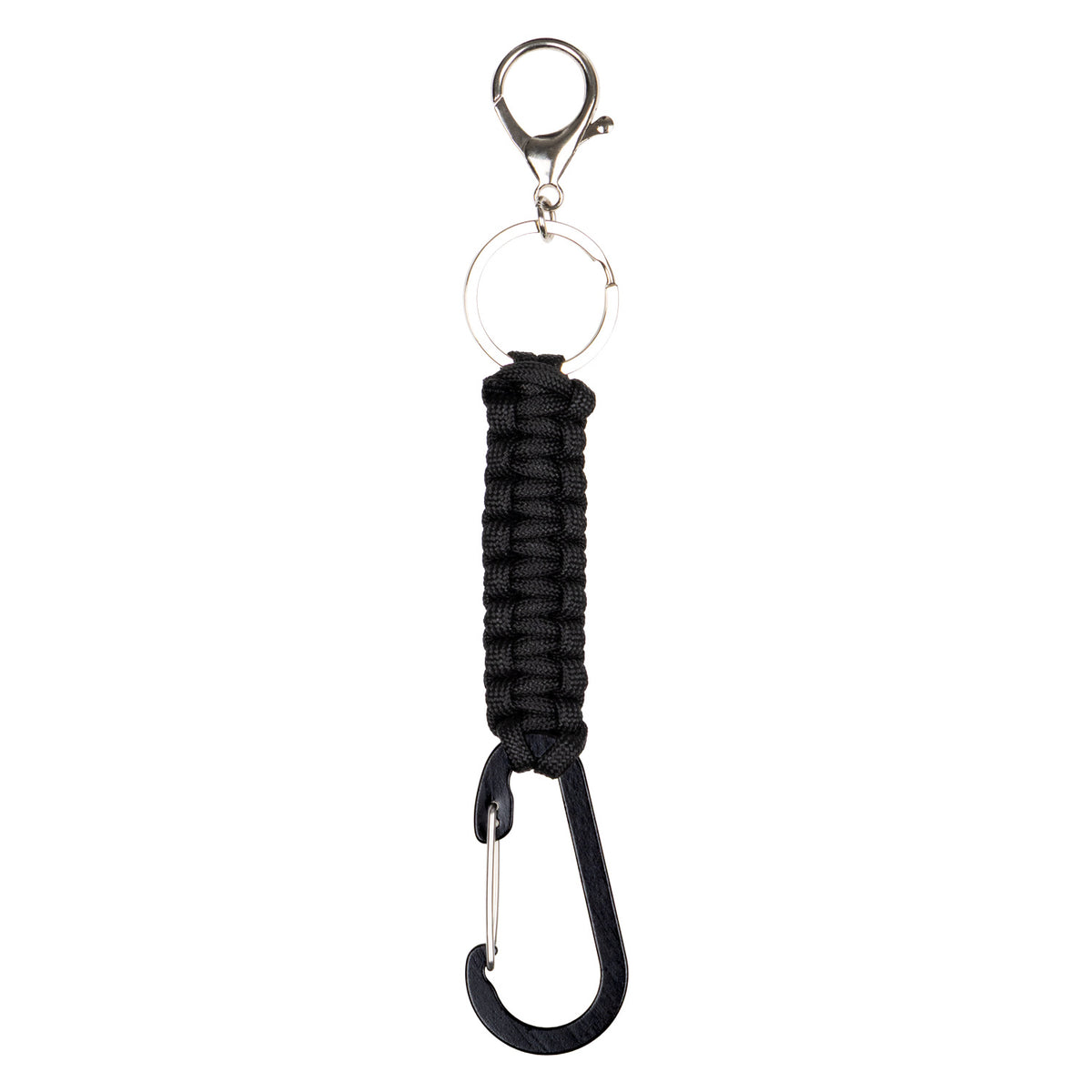 Fekete paracord kulcstartó