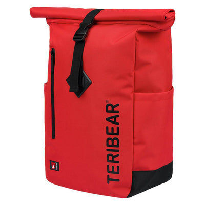 TERIBEAR piros rolltop hátizsák