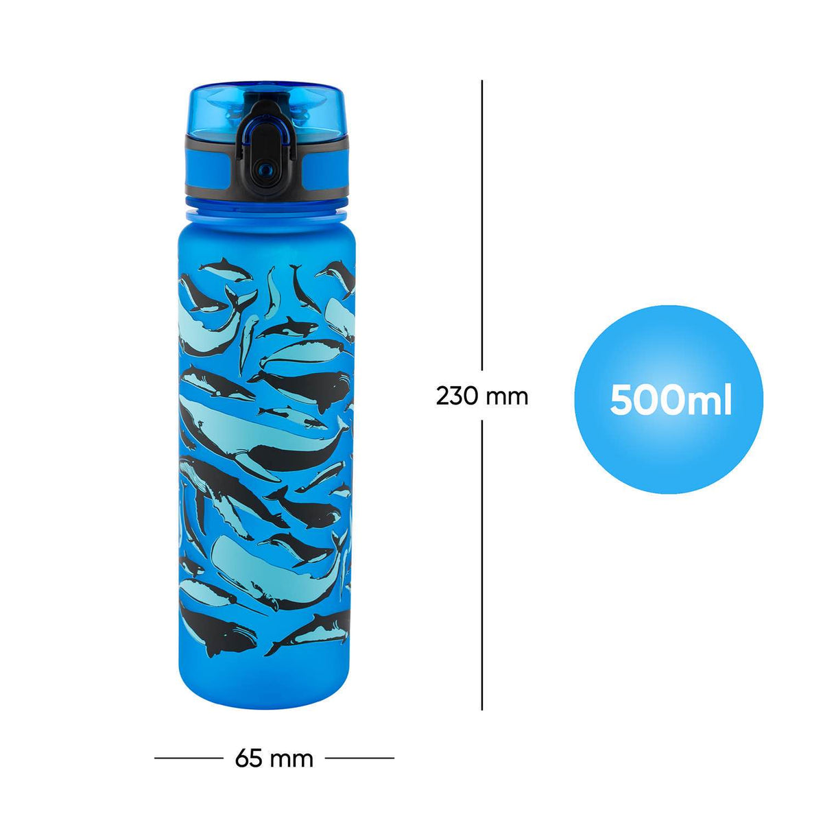 Tritan kulacs Whales, 500 ml