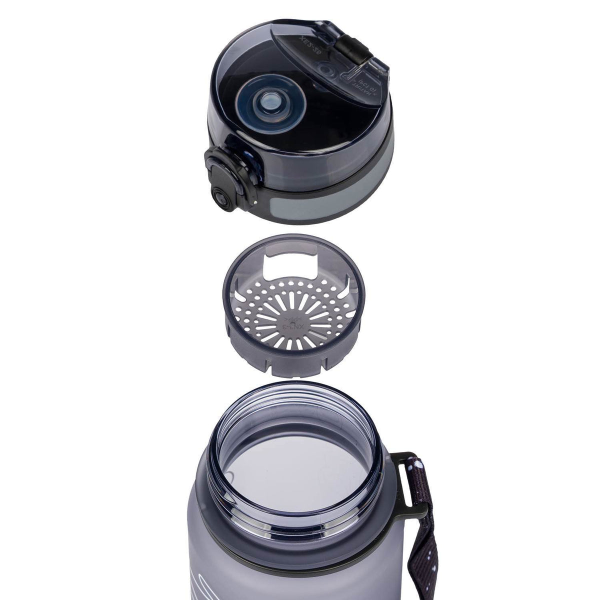Tritan kulacs, szürke logóval, 500 ml