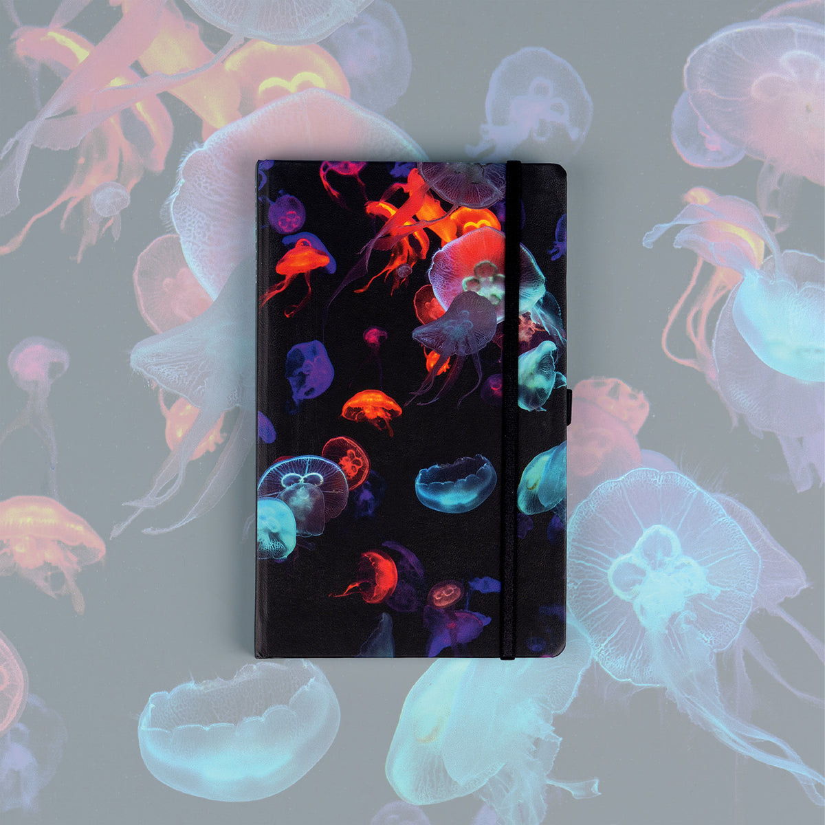 Jellyfish füzet, vonalas, 13 × 21 cm