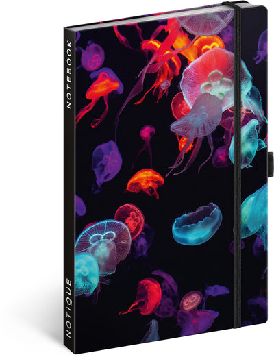 Jellyfish füzet, vonalas, 13 × 21 cm