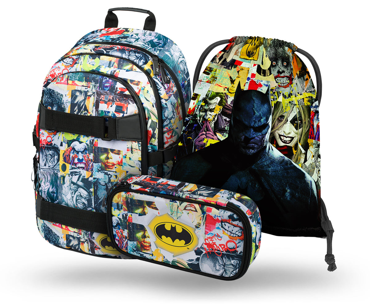 Skate Batman Comics iskolatáska-szett