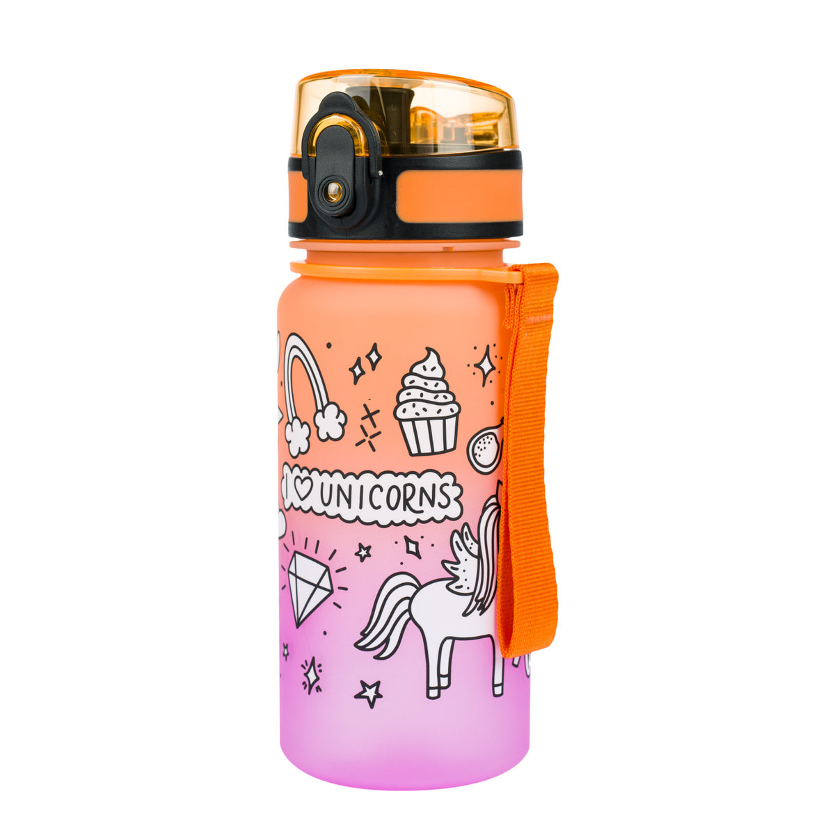 Tritan kulacs - színátmenetes unikornis, 350 ml