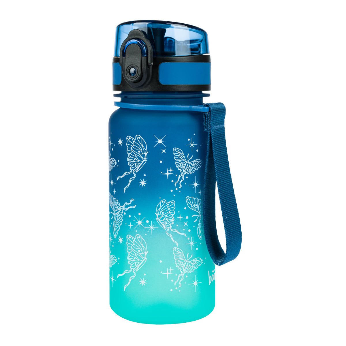 Tritan kulacs - színátmenetes pillangó, 350 ml