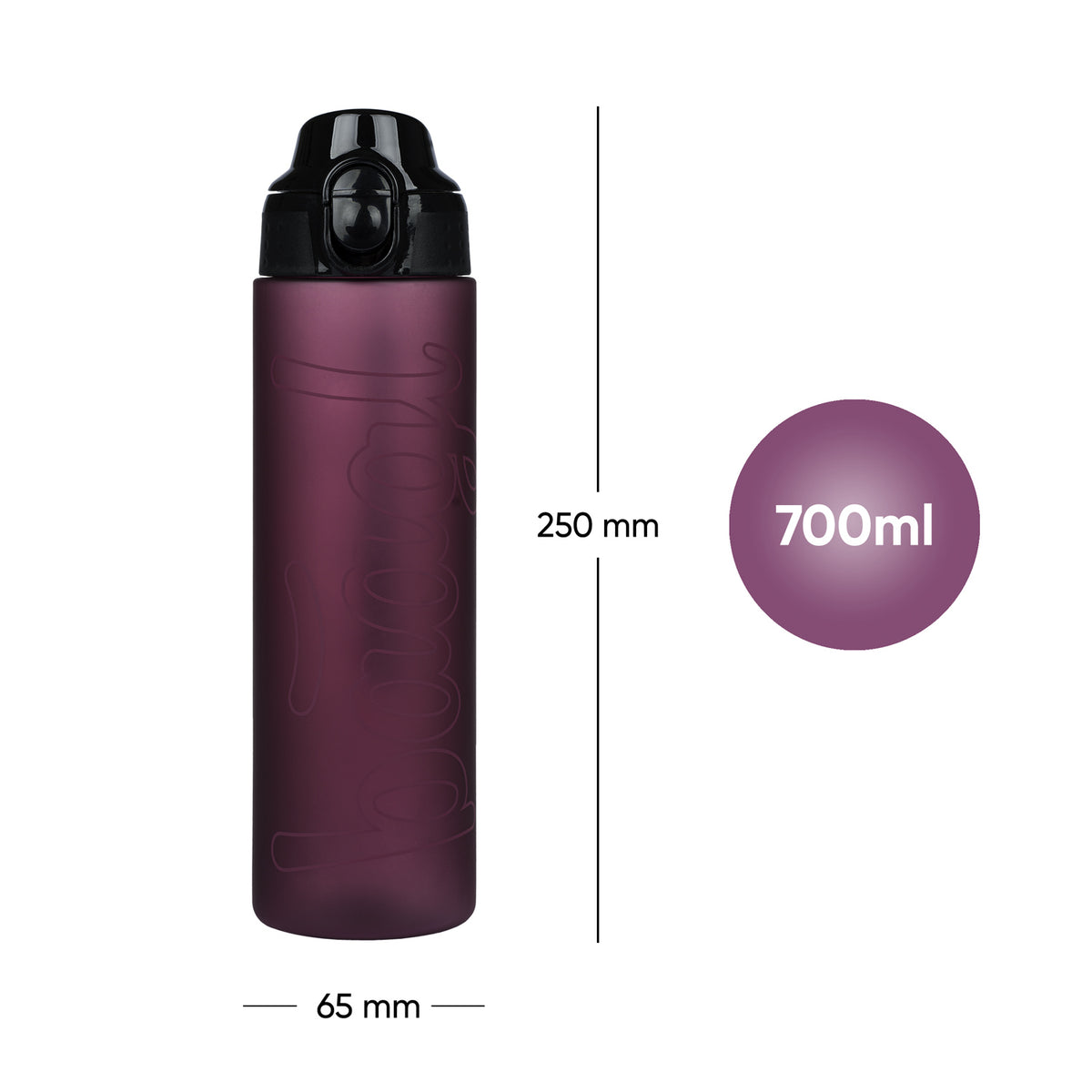Rubinpiros Tritan kulacs, 700 ml