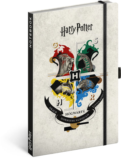 Harry Potter jegyzetfüzet, vonalas, 13 × 21 cm