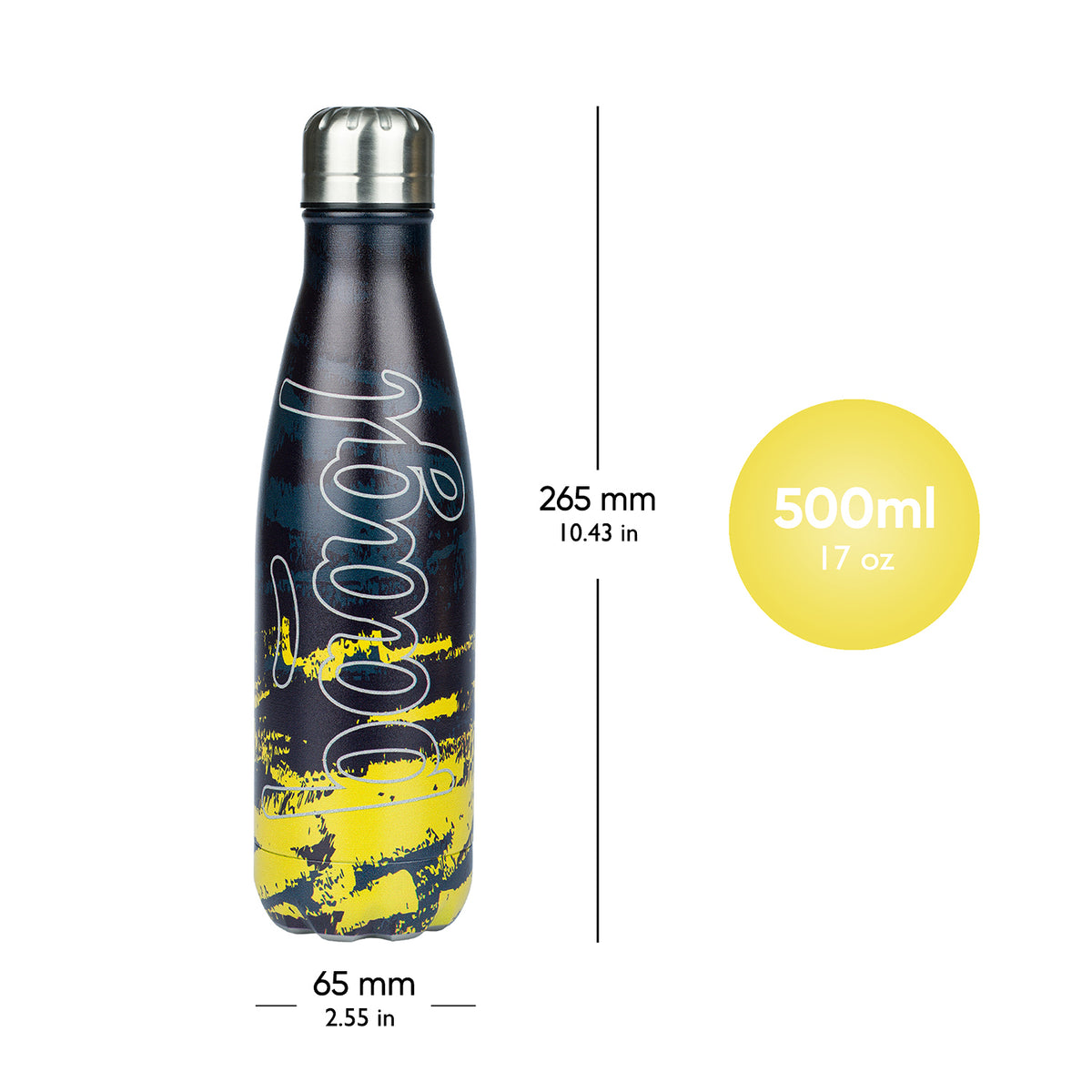 Fémkupakos termoszpalack Dune, 500 ml