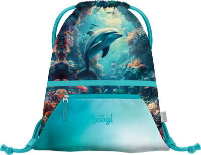 Cipzáras zsebbel ellátott Dolphin tornazsák