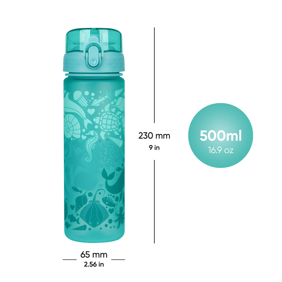 Delfin Tritan kulacs, 500 ml