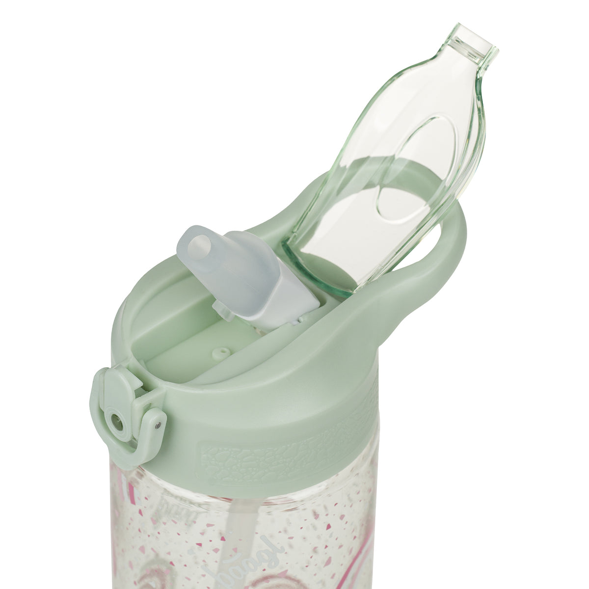Tritan kulacs szívószállal, szivárványos, 500 ml