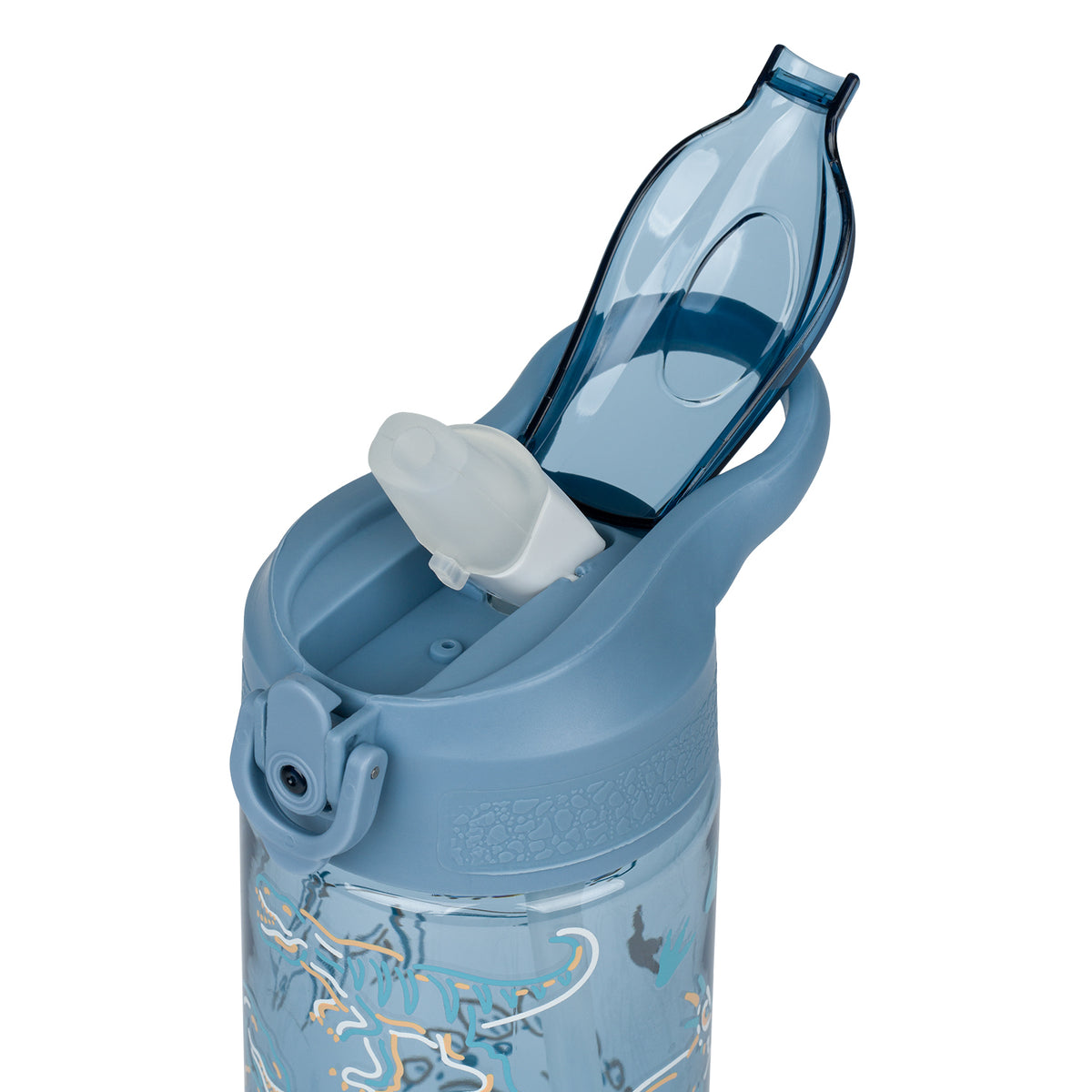 Tritan kulacs szívószállal, dinoszauruszos, 500 ml