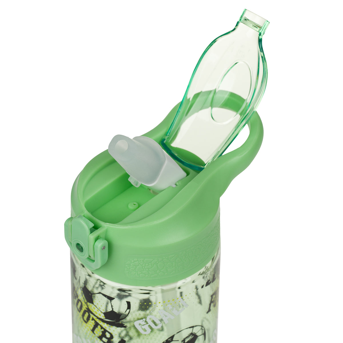 Tritan kulacs szívószállal, focilabdás, 500 ml