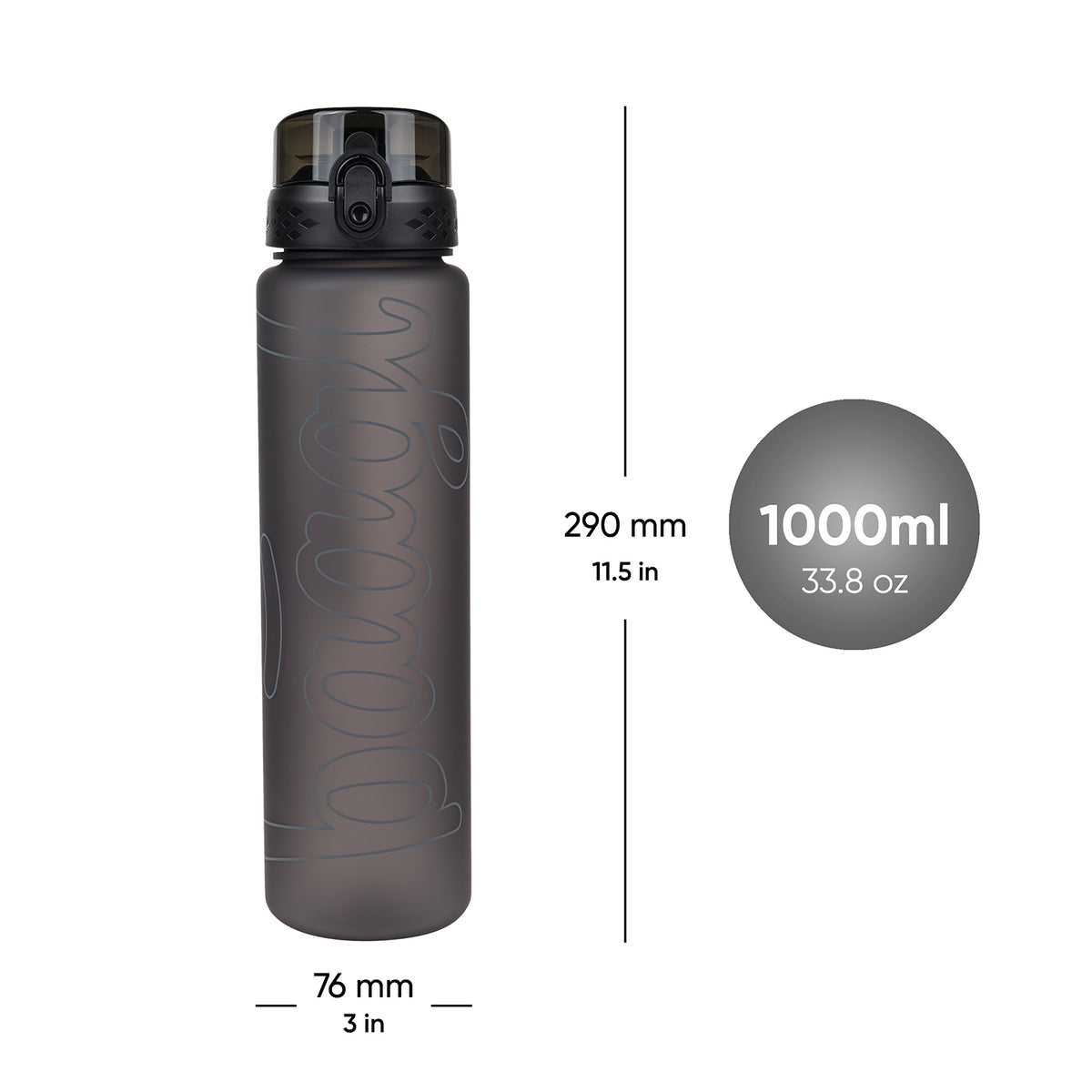 Tritan kulacs Darkness, 1000 ml