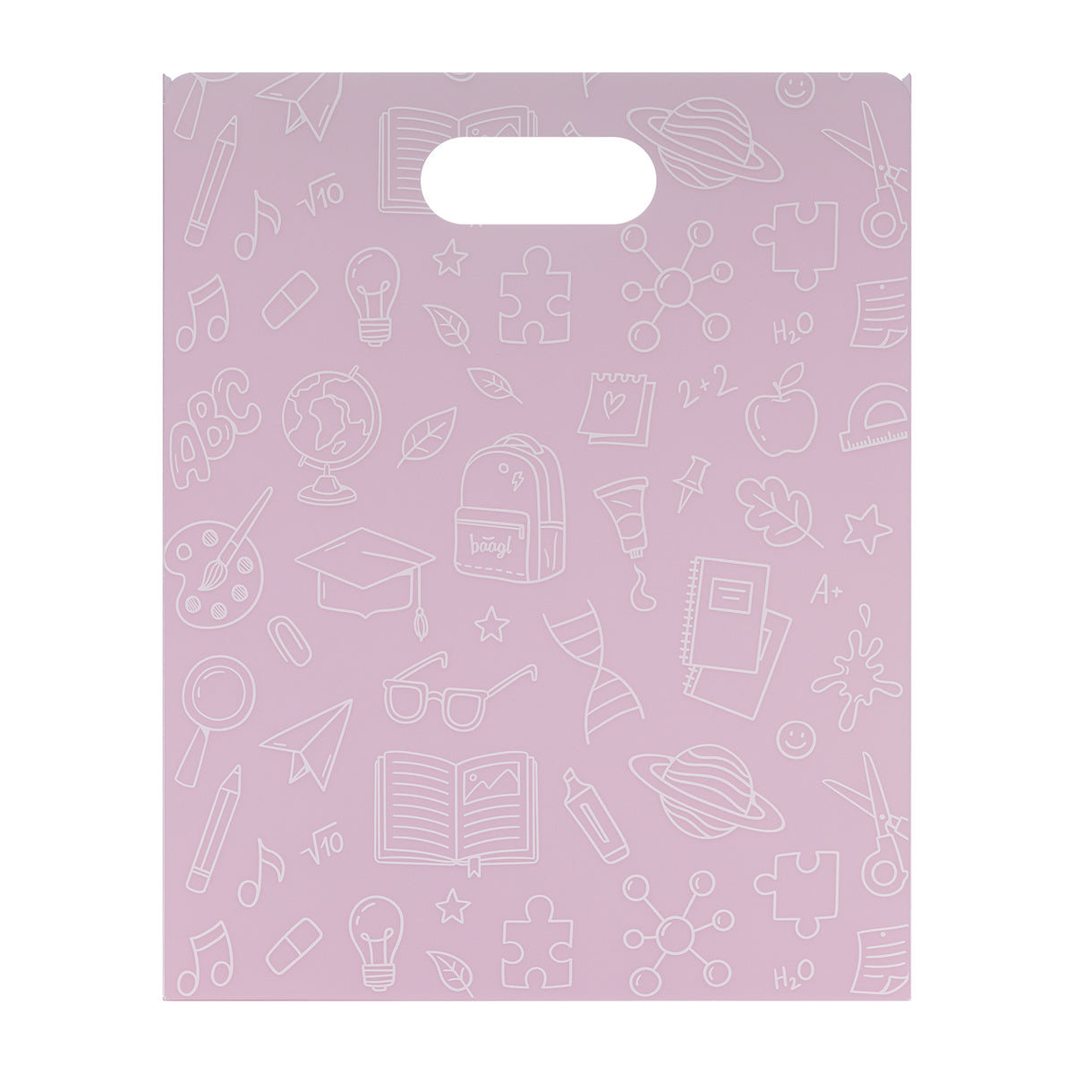Műanyag iskolai irattartó mappa School Pink