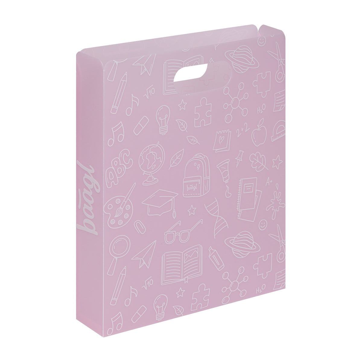 Műanyag iskolai irattartó mappa School Pink
