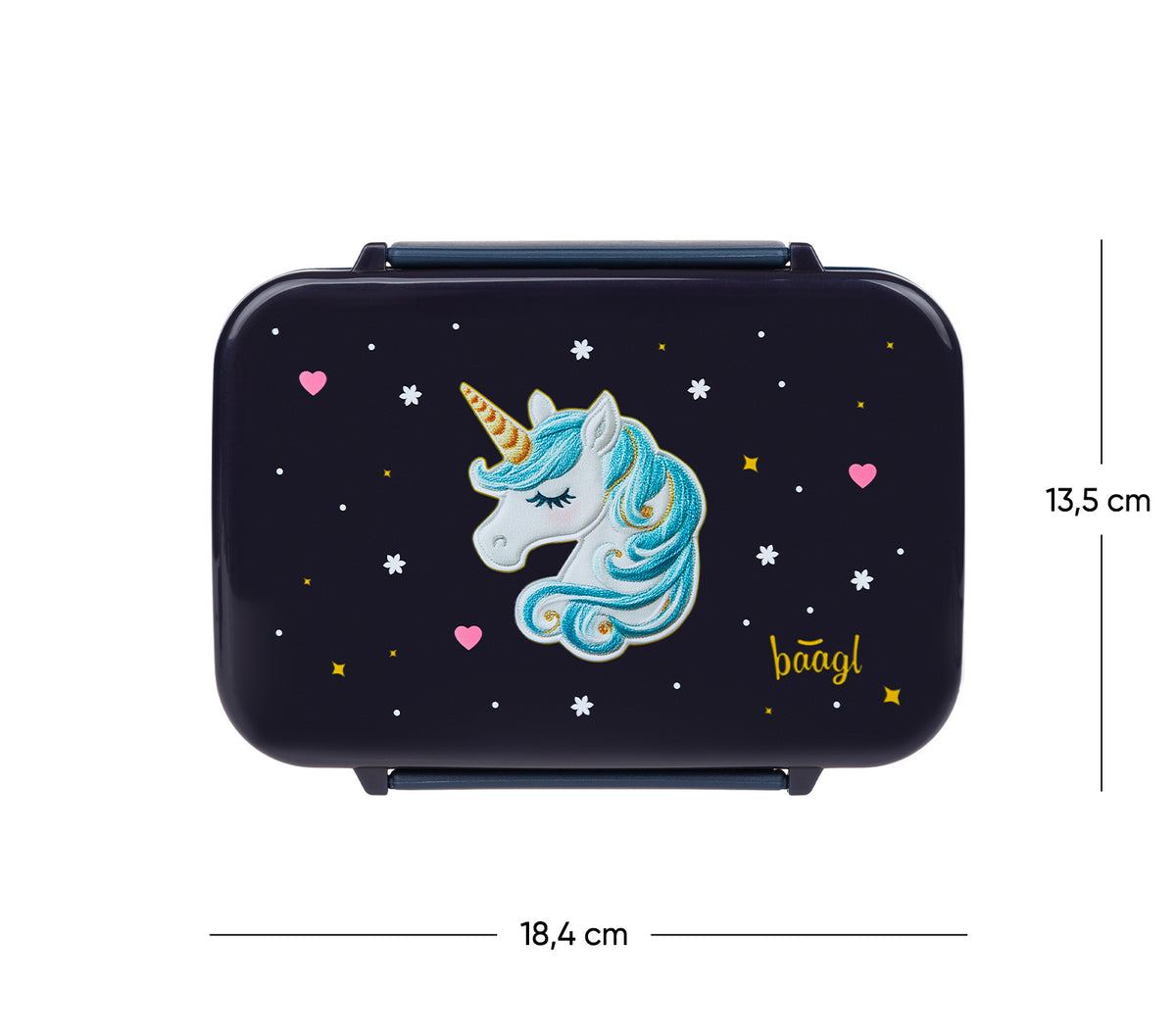 Rekeszes uzsonnásdoboz Unicorn Gold