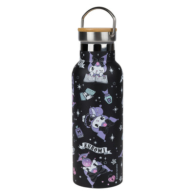 Hőtartó palack bambuszfedéllel, Kuromi Fortune Dream, 500 ml