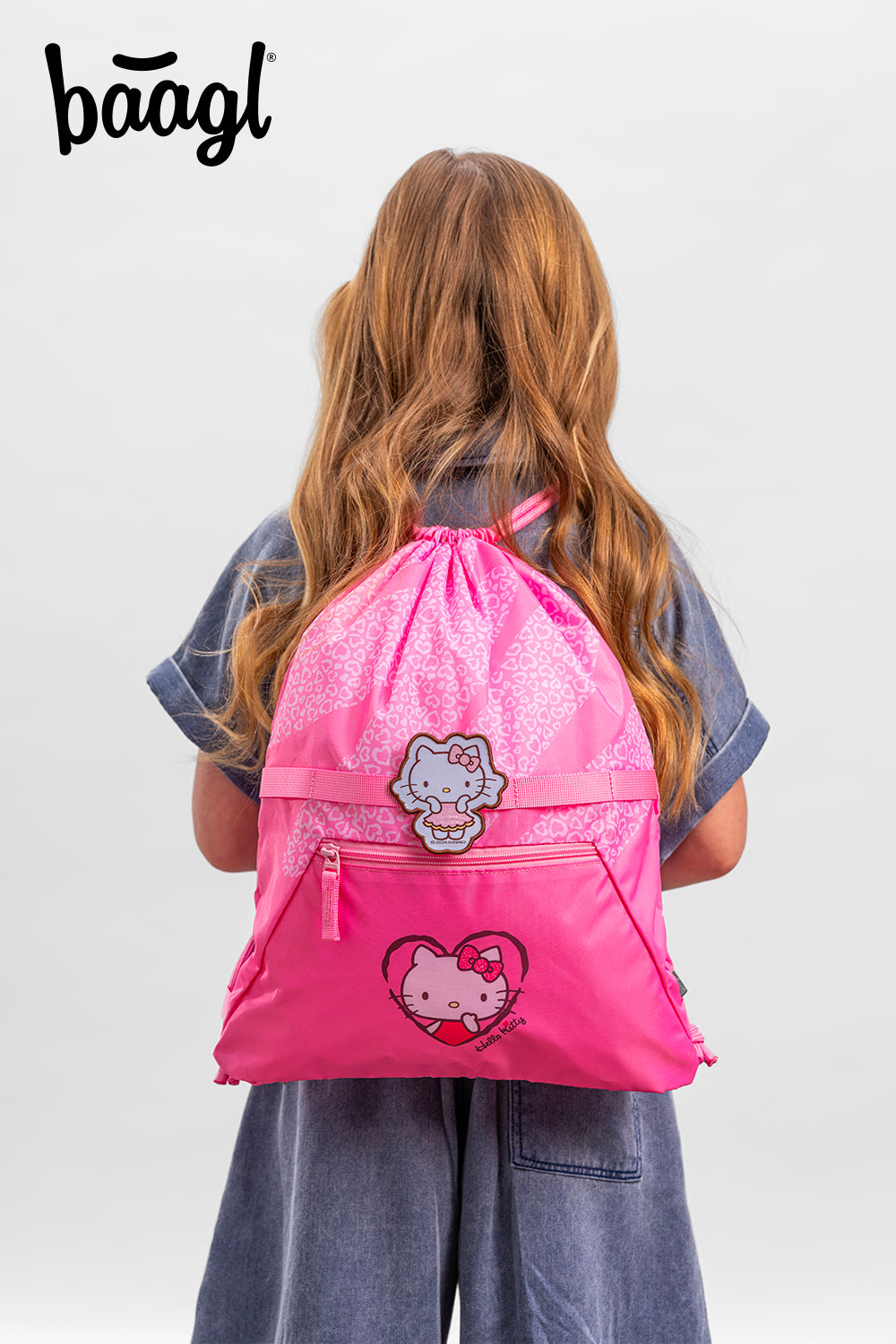 Cipzáras zsebes tornazsák Hello Kitty Sweet Leopard