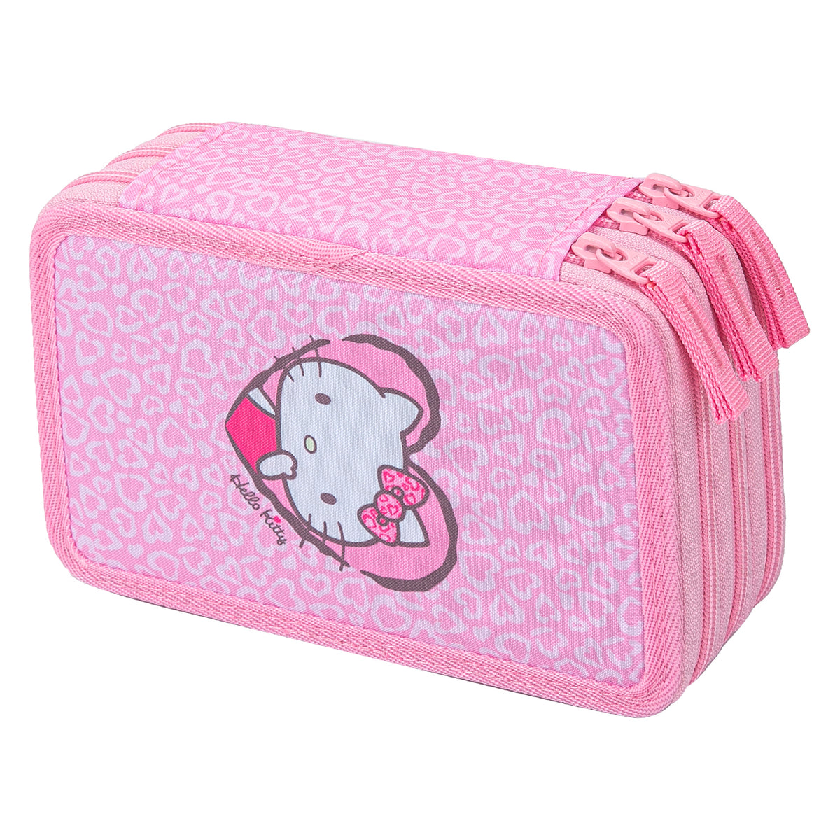 Háromszintes tolltartó Hello Kitty Sweet Leopard