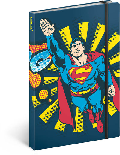 Jegyzetfüzet – Superman – Bumm, vonalas, 13 × 21 cm