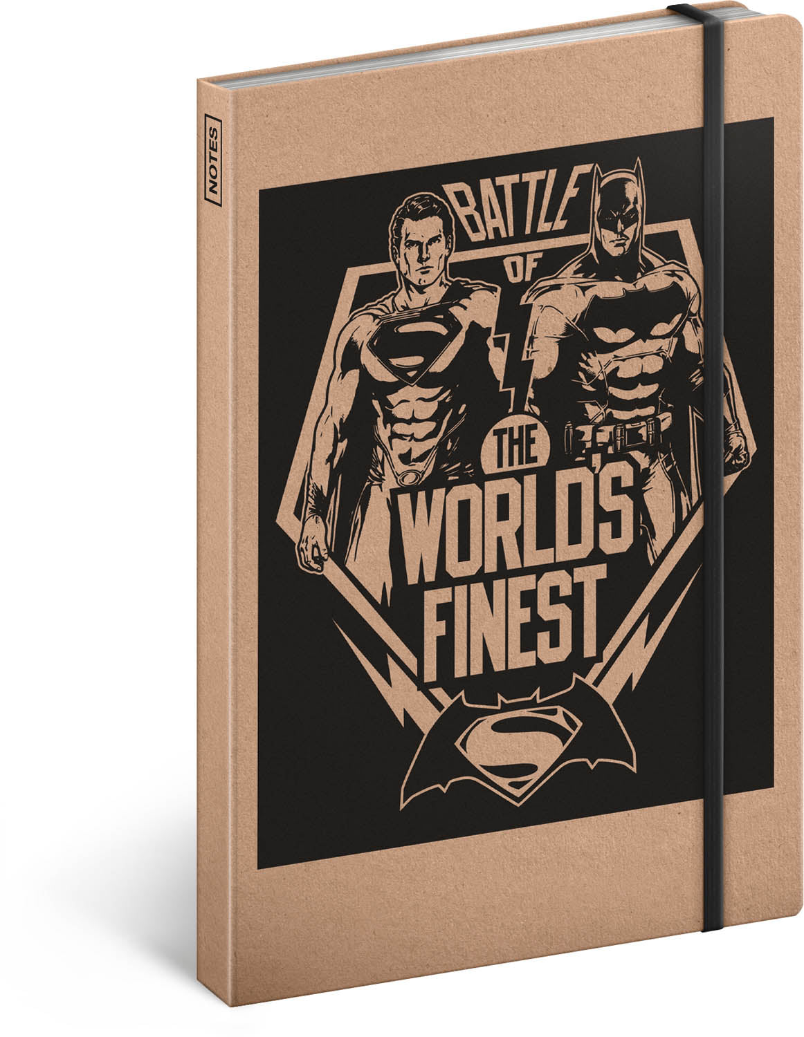 Jegyzetfüzet – Batman v Superman – Csata, vonalas, 13 × 21 cm
