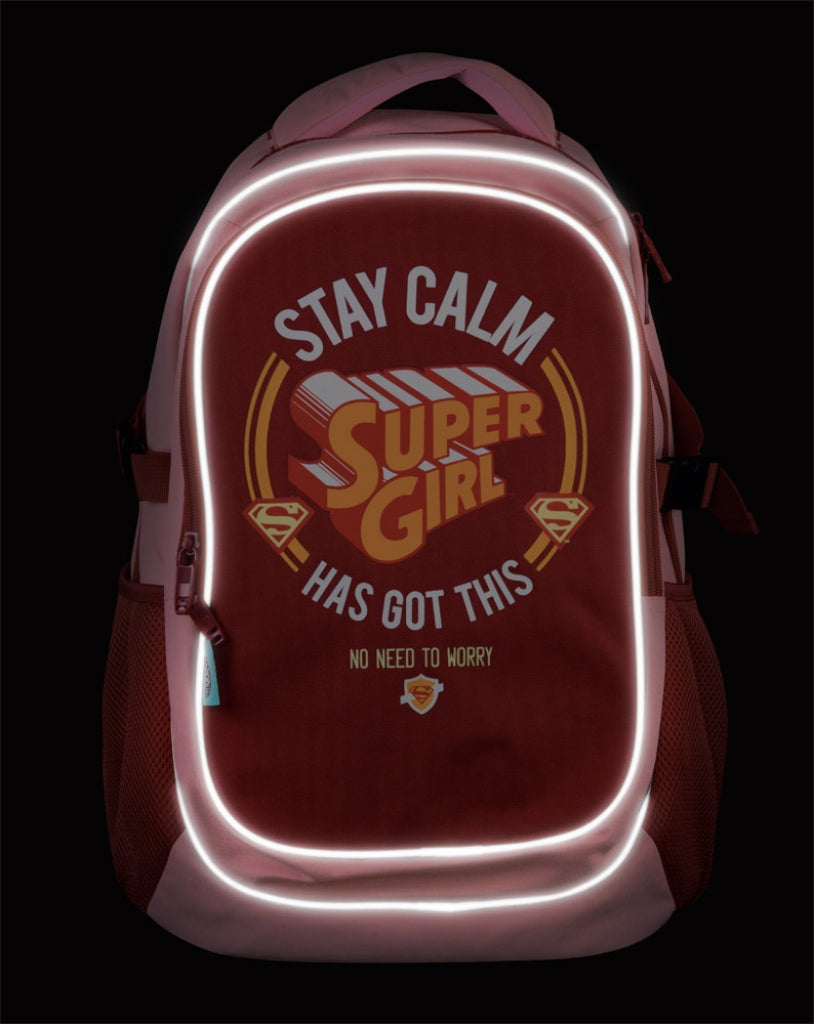 Nagyméretű hátizsák esőponcsóval Supergirl – STAY CALM