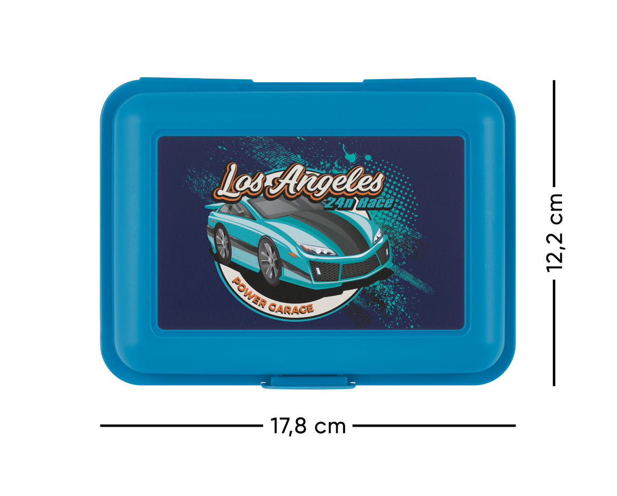 Versenyautós uzsonnásdoboz