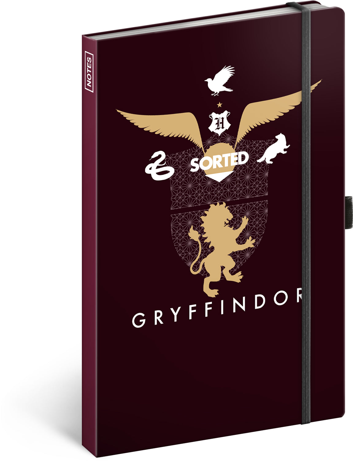 Harry Potter jegyzetfüzet – Griffendél, vonalas, 13 × 21 cm