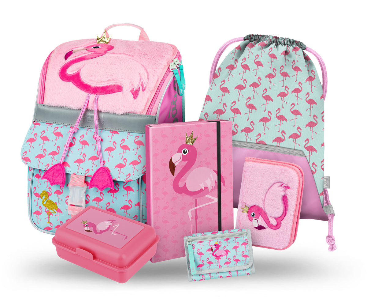 Zippy Flamingo III iskolatáska-szett